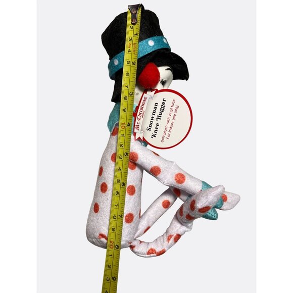 Mr. Christmas Snowman Knee Hugger Soft Plush With Vinyl Face Indoor Use Only - Picture 7 of 10